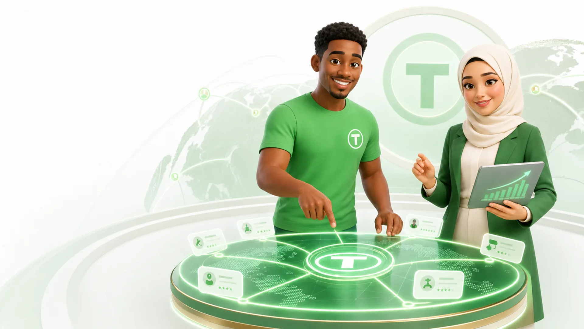 The Tenda team building a connected work marketplace